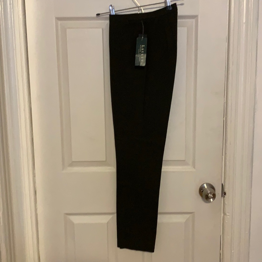 NWT Ralph Lauren 2P Dark Green Stretch Pants - Picture 5 of 13